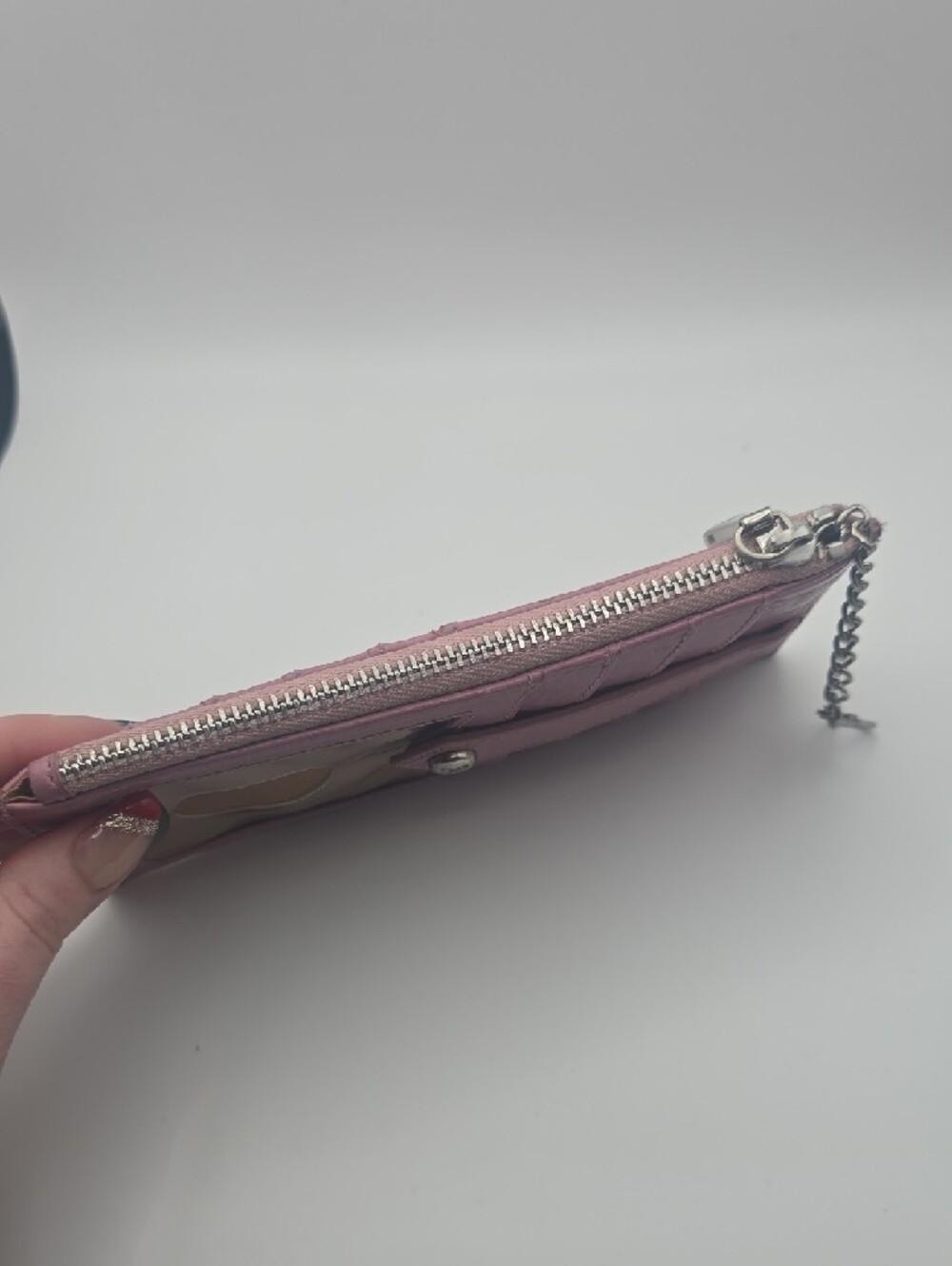 Hobo Pink & Silver Hardware Double ID/Cardholder W/ Coin Compartment (GOOD)💗 - Picture 5 of 10